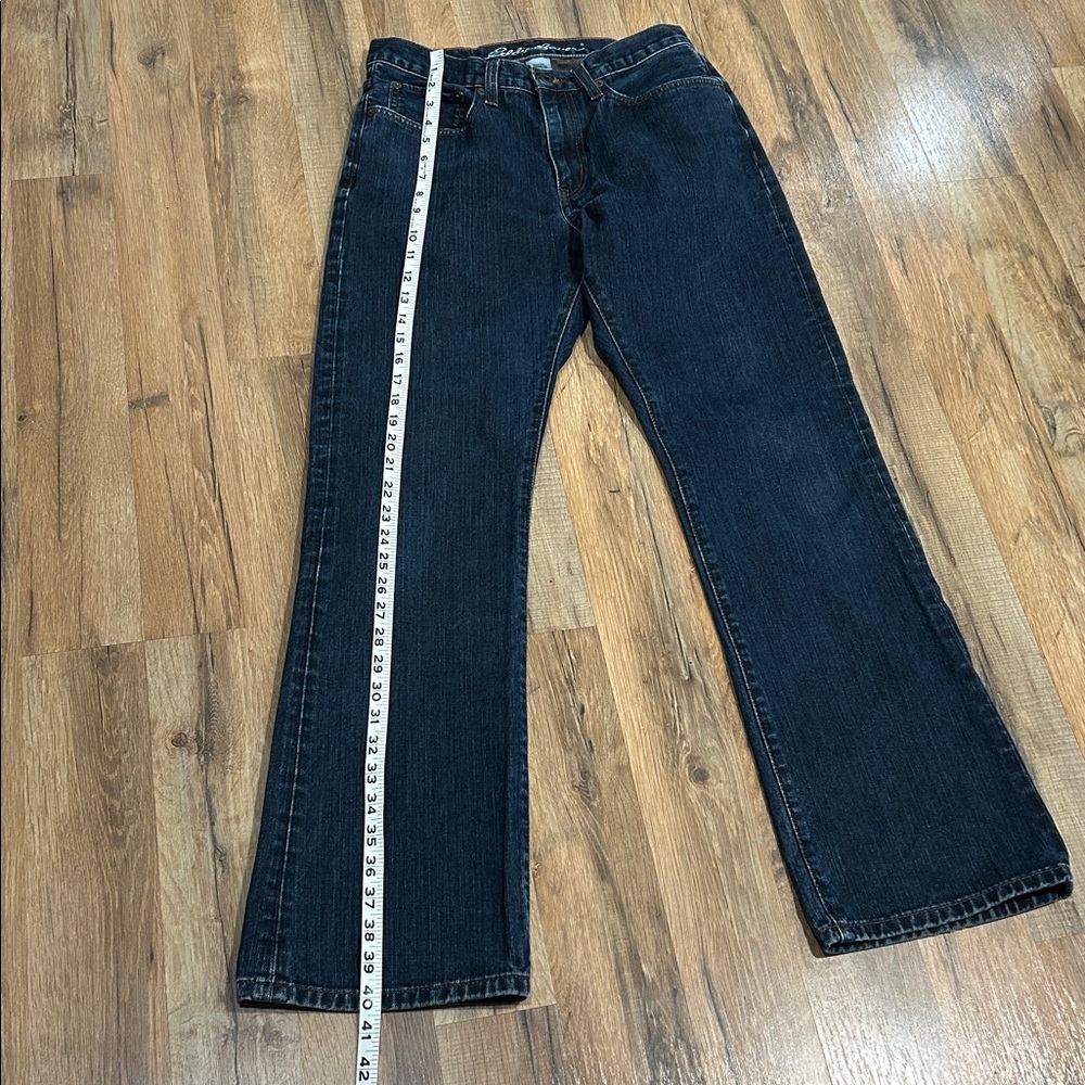 EDDIE BAUER MENS BOOT CUP BLUE JEANS Sz 30/32 - Picture 7 of 10